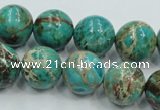 CAT02 15.5 inches 16mm round natural aqua terra jasper beads