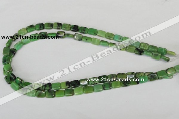 CAU36 15.5 inches 8*10mm rectangle australia chrysoprase beads wholesale