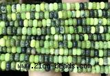 CAU580 15 inches 3*4mm rondelle Australia chrysoprase beads