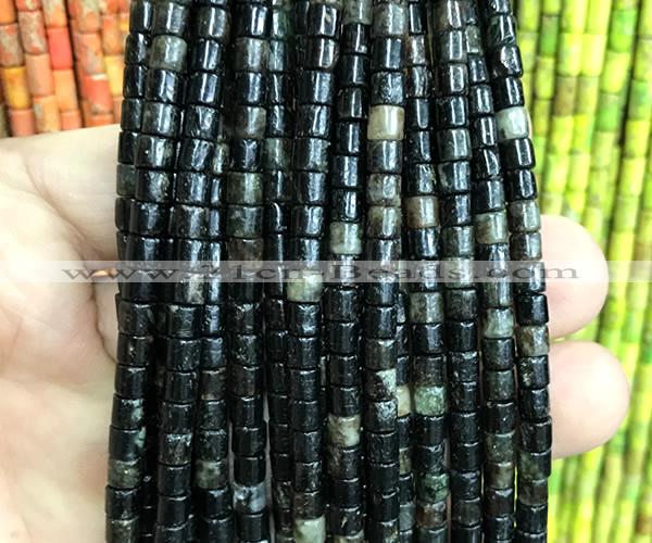 CBT20 15 inches 4*4mm tube biotite gemstone beads wholesale