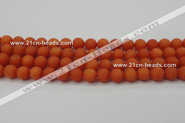 CCN2447 15.5 inches 8mm round matte candy jade beads wholesale