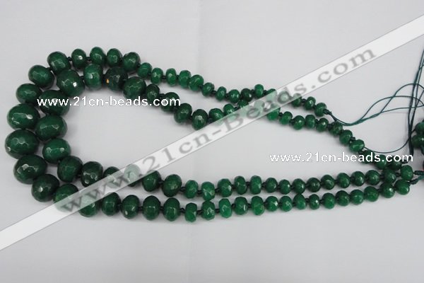 CCN2653 15.5 inches 5*8mm - 12*16mm faceted rondelle candy jade beads