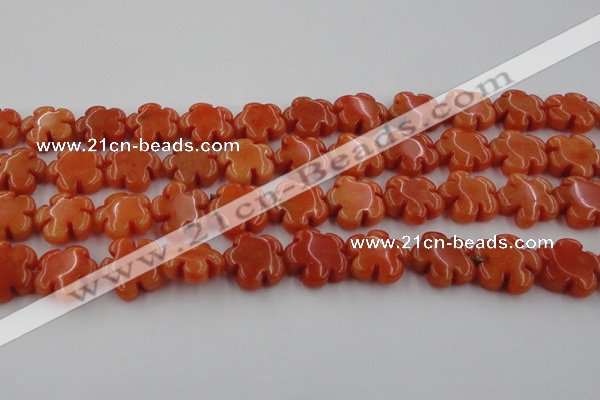 CCN2662 15.5 inches 16mm carved flower candy jade beads wholesale