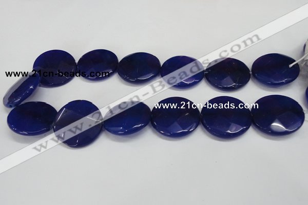 CCN287 15.5 inches 30mm faceted coin candy jade beads wholesale