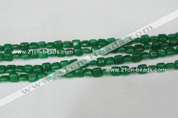 CCN3793 15.5 inches 8*8mm square candy jade beads wholesale