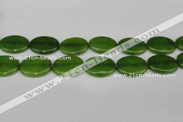 CCN3996 15.5 inches 30*40mm oval candy jade beads wholesale