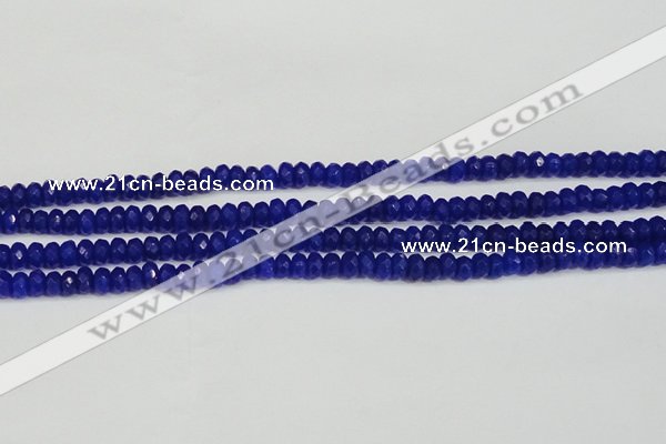 CCN4142 15.5 inches 4*6mm faceted rondelle candy jade beads