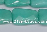 CCN4254 15.5 inches 18*25mm faceted trapezoid candy jade beads