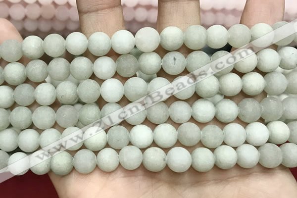 CCN5601 15 inches 8mm round matte candy jade beads Wholesale