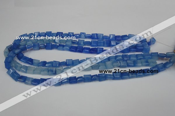 CCN590 15.5 inches 8*8mm square candy jade beads wholesale