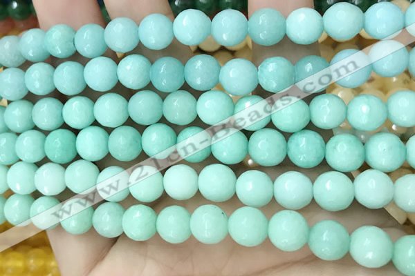 CCN6311 15.5 inches 8mm faceted round candy jade beads Wholesale