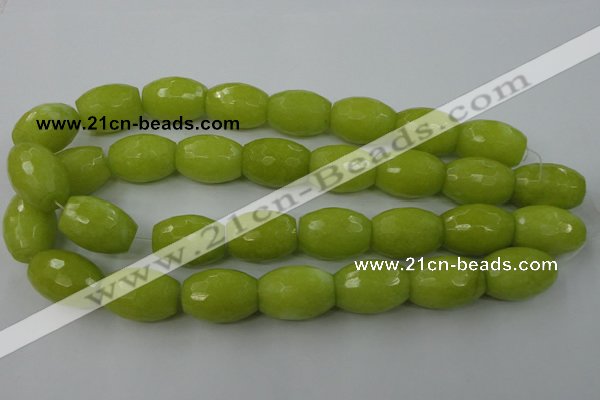 CCN967 15.5 inches 18*25mm faceted drum candy jade beads