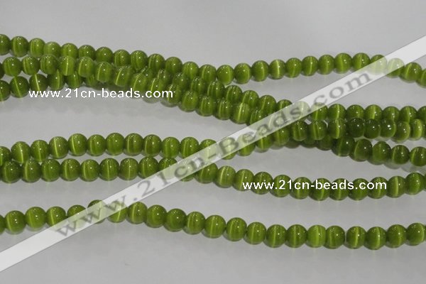 CCT1281 15 inches 5mm round cats eye beads wholesale