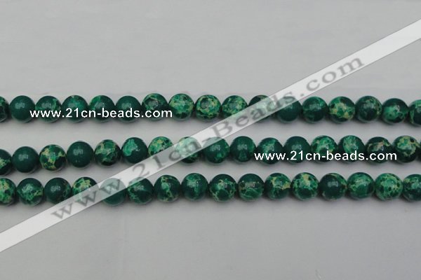 CDE2081 15.5 inches 12mm round dyed sea sediment jasper beads