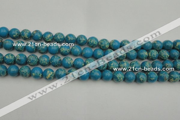 CDE2234 15.5 inches 10mm round dyed sea sediment jasper beads