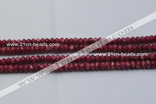 CDE2626 15.5 inches 8*12mm rondelle dyed sea sediment jasper beads