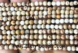 CDE3000 15 inches 4mm round sea sediment jasper beads wholesale