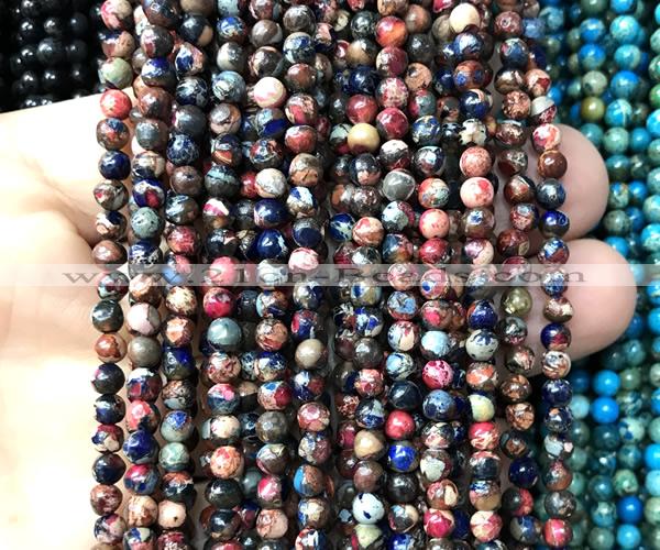 CDE3023 15 inches 4mm round sea sediment jasper beads wholesale