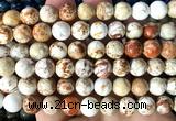 CDE3270 15 inches 8mm round sea sediment jasper beads wholesale