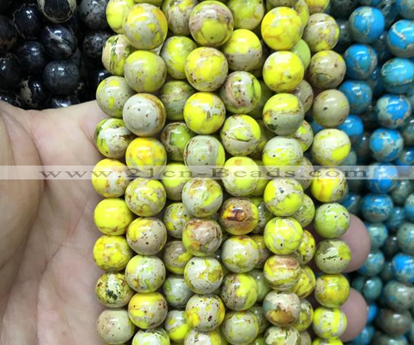 CDE3312 15 inches 10mm round sea sediment jasper beads wholesale