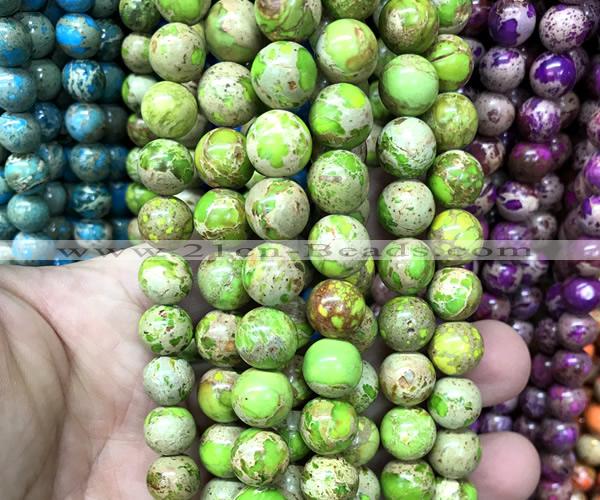 CDE3314 15 inches 10mm round sea sediment jasper beads wholesale