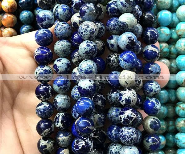 CDE3344 15 inches 10mm round sea sediment jasper beads wholesale