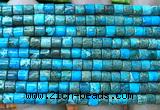 CDE3605 15 inches 4*4mm tube sea sediment jasper beads