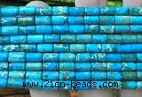 CDE3656 15 inches 4*8mm tube sea sediment jasper beads