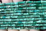 CDE3756 15 inches 5*12mm bamboo sea sediment jasper beads