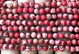 CDE3806 15 inches 6mm round red sea sediment jasper beads