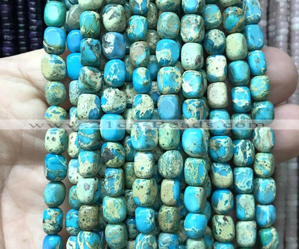 CDE3907 15 inches 5*7mm nuggets sea sediment jasper beads