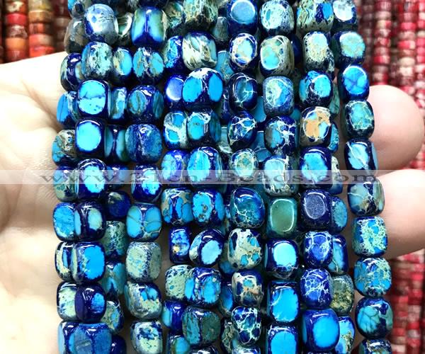 CDE3923 15 inches 5*7mm nuggets sea sediment jasper beads