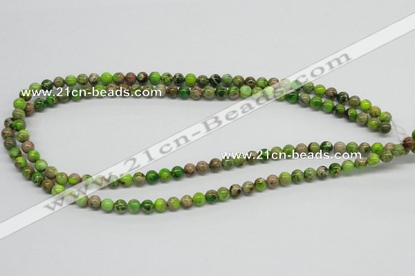 CDE82 15.5 inches 6mm round dyed sea sediment jasper beads