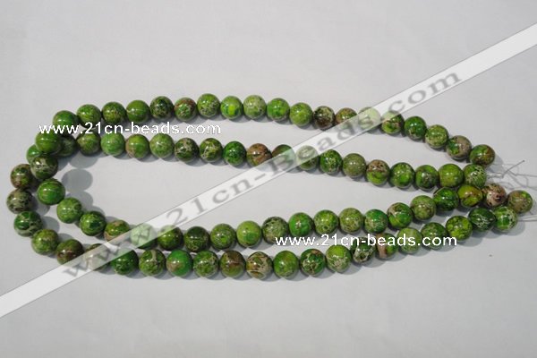 CDE921 15.5 inches 10mm round dyed sea sediment jasper beads