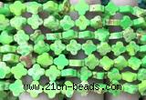 CFG1610 15 inches 8mm four leaf clover synthetic sea sediment jasper beads