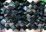 CFG1618 15 inches 8mm four leaf clover black obsidian beads