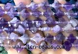 CFG1751 15 inches 10mm four leaf clover amethyst gemstone beads