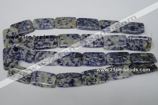 CFG335 15.5 inches 20*30mm carved rectangle sodalite beads