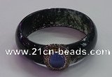 CGB1525 Outer diameter 65mm fashion moss agate & chalcedony bangles