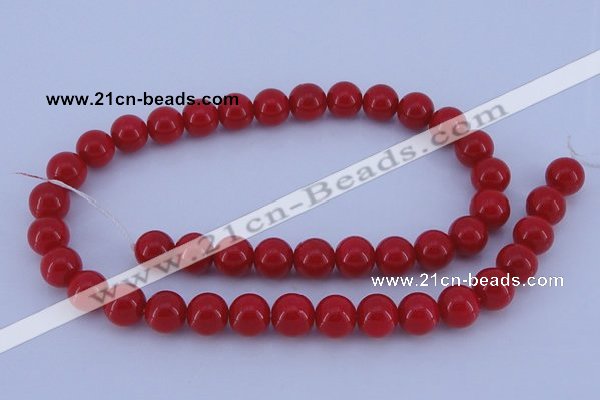 CGL848 10PCS 16 inches 4mm round heated glass pearl beads wholesale