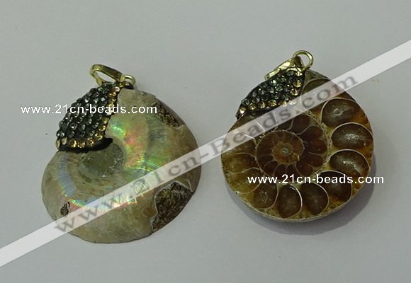 CGP271 25*30mm - 30*35mm ammonite pendants wholesale