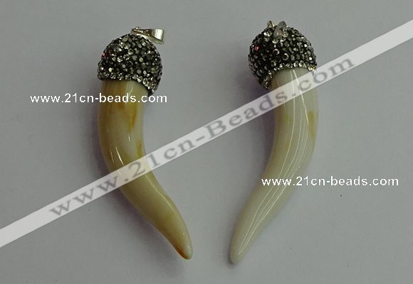 CGP389 10*50mm - 12*60mm horn bone pendants wholesale