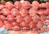 CHG202 15 inches 20mm heart cherry quartz beads wholesale