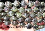 CHG214 15 inches 20mm heart dragon blood jasper beads wholesale