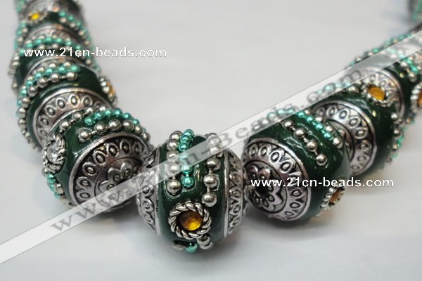 CIB113 18mm round fashion Indonesia jewelry beads wholesale