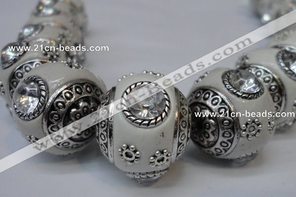 CIB190 19mm round fashion Indonesia jewelry beads wholesale