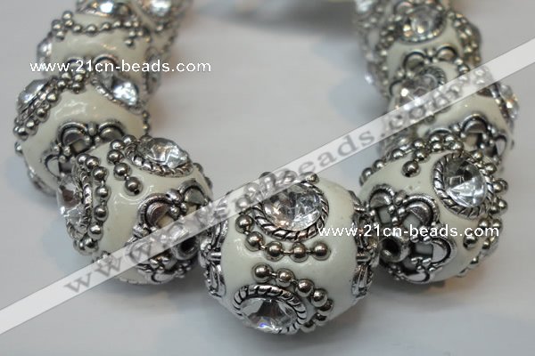 CIB200 19mm round fashion Indonesia jewelry beads wholesale