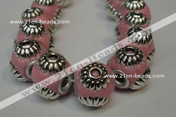 CIB233 14mm round fashion Indonesia jewelry beads wholesale