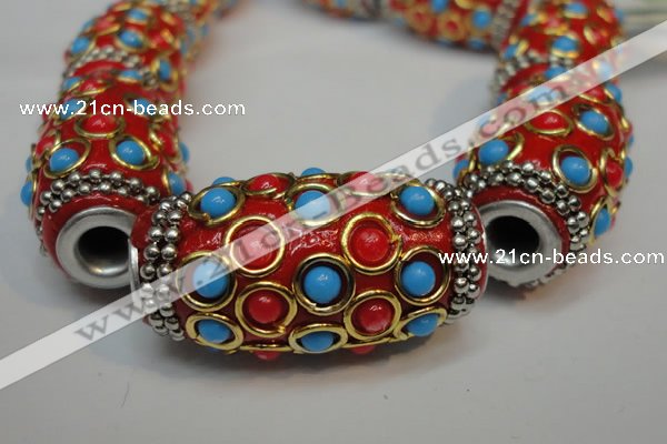 CIB336 17*33mm drum fashion Indonesia jewelry beads wholesale