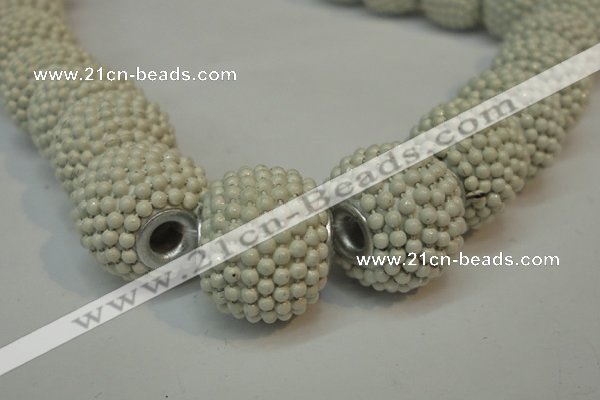 CIB390 15mm round fashion Indonesia jewelry beads wholesale